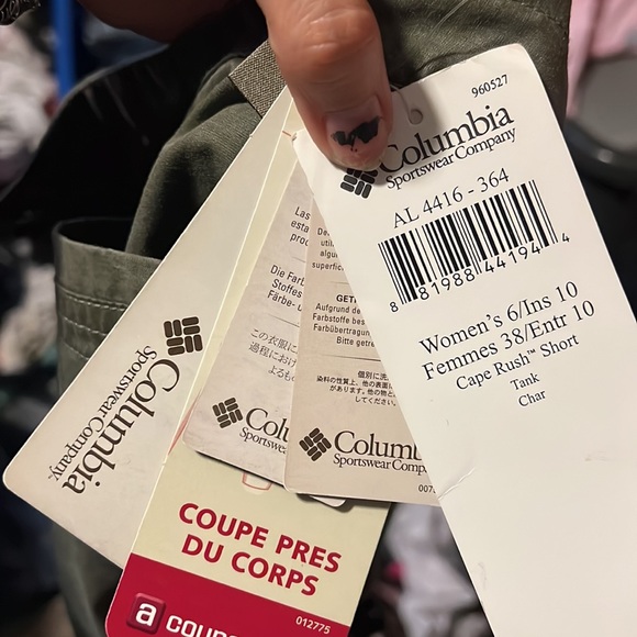 Nwt Columbia Olive Green Shorts - Picture 3 of 6